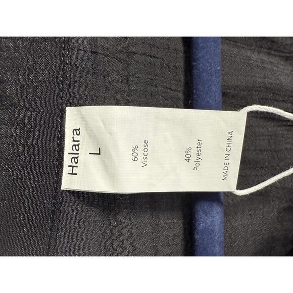 NWT Halara Work Blouse Black Large - Picture 4 of 6
